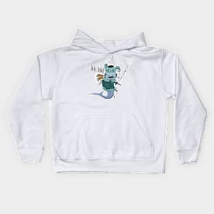 Fish. Angler, go fishing Kids Hoodie